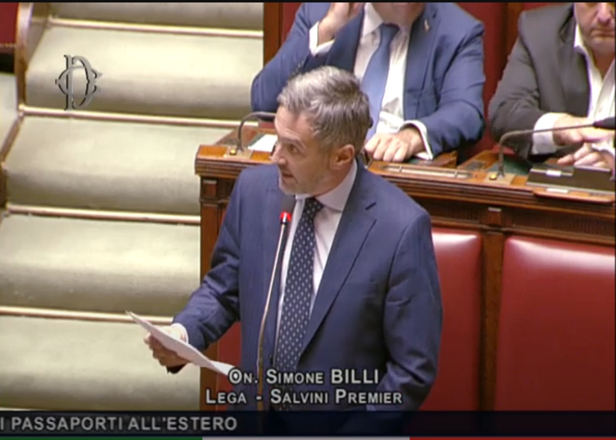 simone billi, intervento a montecitorio